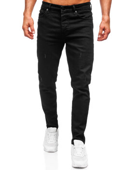 Черен мъжки дънков панталон slim fit Bolf 6495