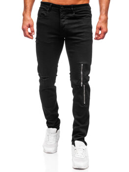 Черен мъжки дънков панталон slim fit Bolf MP0087N