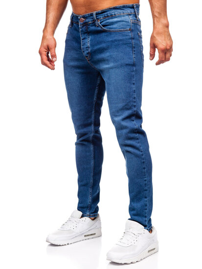 Мъжки тъмно син дънков панталон slim fit Bolf 6482