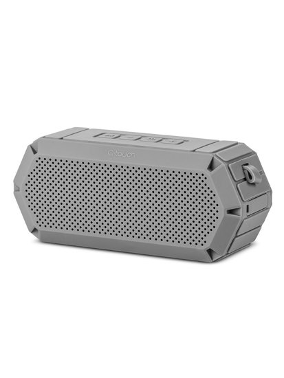 Сив водоустойчив високоговорител bluetooth QBS-56