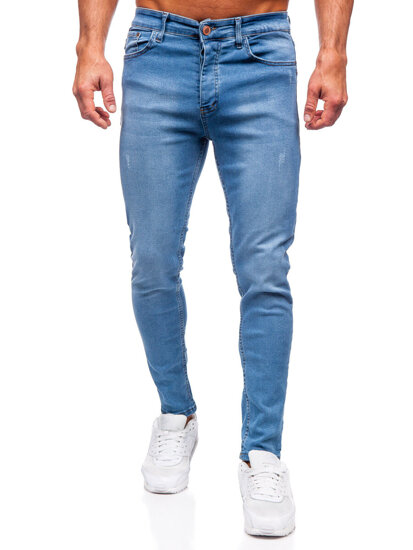 Сини мъжки дънки slim fit Bolf 6177