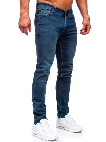 Тъмносини мъжки дънки slim fit Bolf 5066-2