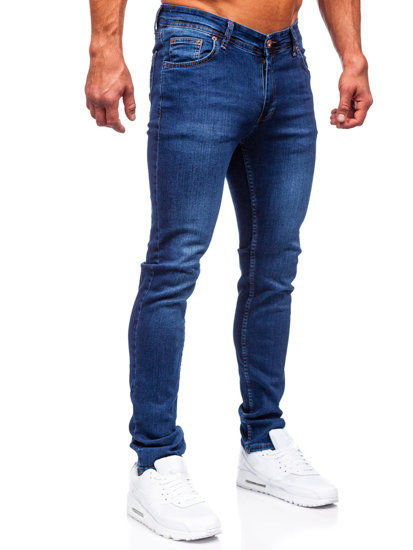 Тъмносини мъжки дънки slim fit Bolf 6147