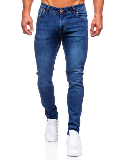 Тъмносини мъжки дънки slim fit Bolf 6147