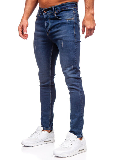 Тъмносини мъжки дънки slim fit Bolf 6257