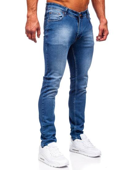 Тъмносини мъжки дънки slim fit Bolf 6528