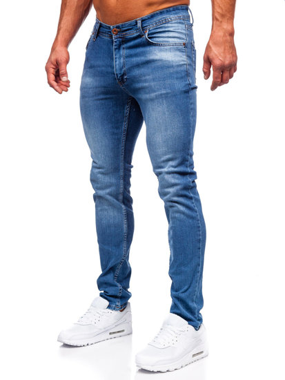 Тъмносини мъжки дънки slim fit Bolf 6767