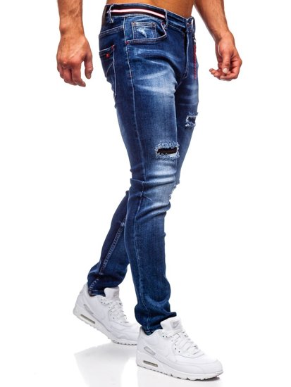 Тъмносини мъжки дънки slim fit Bolf 80033W0