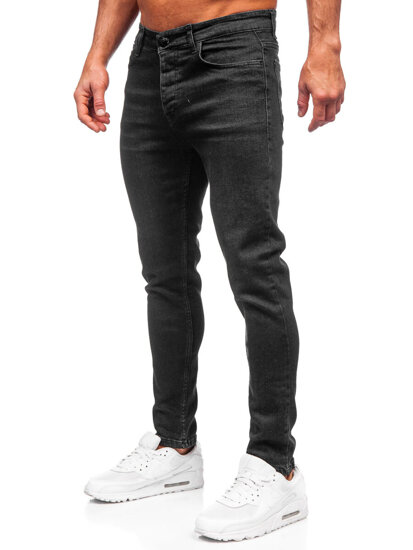 Черен мъжки дънков панталон slim fit Bolf 6131