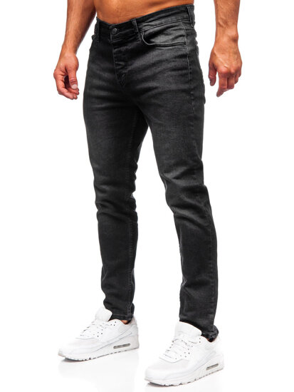 Черен мъжки дънков панталон slim fit Bolf 6489