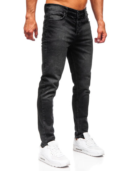 Черен мъжки дънков панталон slim fit Bolf 6489