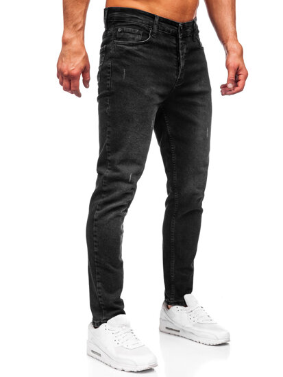 Черен мъжки дънков панталон slim fit Bolf 6494