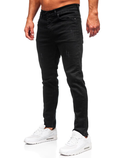 Черен мъжки дънков панталон slim fit Bolf 6675