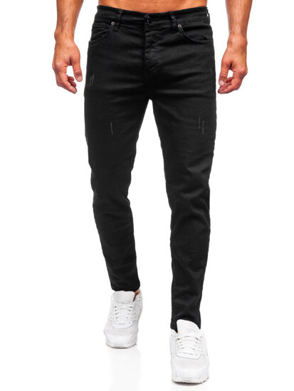 Черен мъжки дънков панталон slim fit Bolf 6675