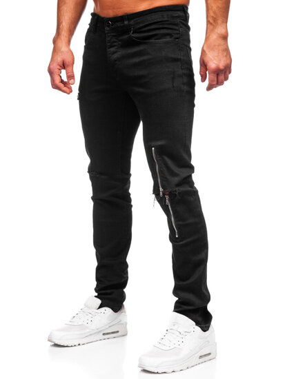 Черен мъжки дънков панталон slim fit Bolf MP0087N