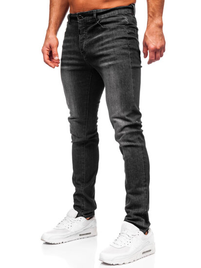 Черен мъжки дънков панталон slim fit Bolf MP0141N