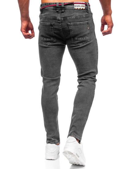 Черни мъжки дънки skinny fit Bolf KX565-1