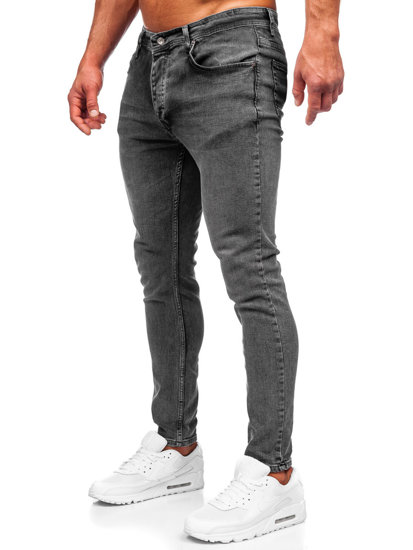 Черни мъжки дънки skinny fit Bolf R926-1