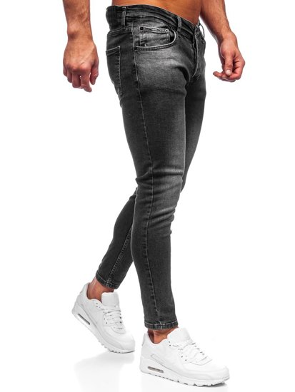 Черни мъжки дънки skinny fit Bolf R927