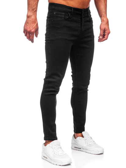 Черни мъжки дънки slim fit Bolf 6087