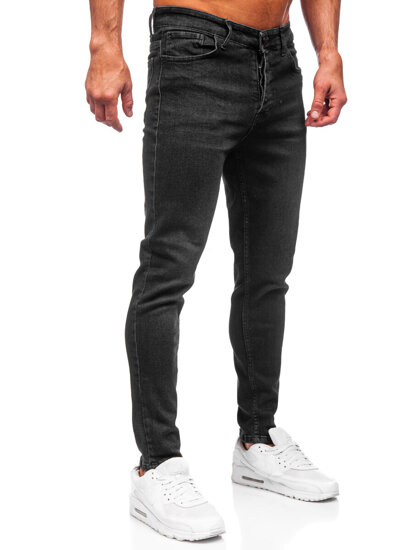 Черни мъжки дънки slim fit Bolf 6131