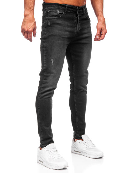 Черни мъжки дънки slim fit Bolf 6161