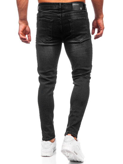 Черни мъжки дънки slim fit Bolf 6161