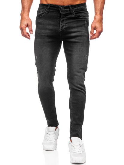 Черни мъжки дънки slim fit Bolf 6161