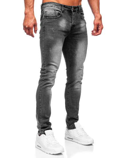 Черни мъжки дънки slim fit Bolf MP0056G