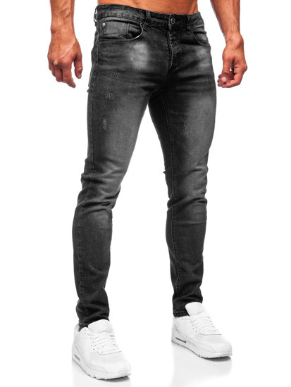 Черни мъжки дънки slim fit Bolf MP0066N