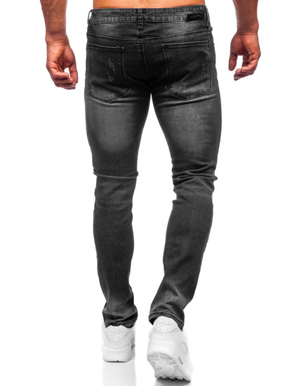 Черни мъжки дънки slim fit Bolf MP0066N