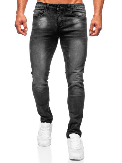 Черни мъжки дънки slim fit Bolf MP0066N