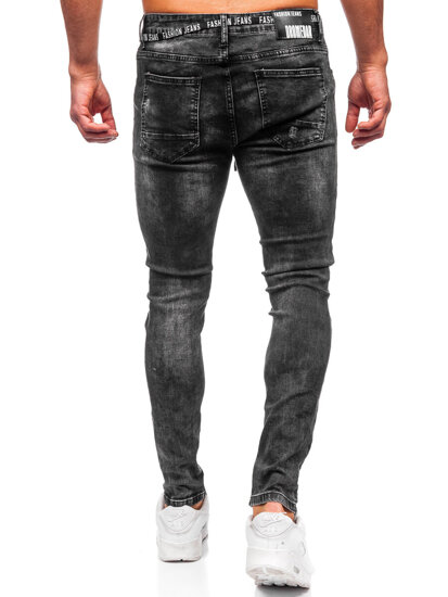 Черни мъжки дънки slim fit Bolf TF277