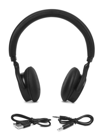 Черни стерео слушалки bluetooth QBM-68