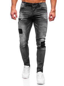 Графитени мъжки дънки slim fit Bolf MP0031G