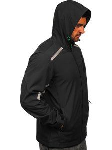 Графитено мъжко преходно яке softshell Bolf HSS037