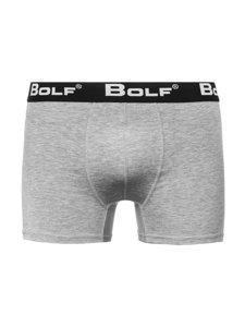 Мъжки боксерки в сиво и черно Bolf 0953-2P 2 PACK