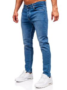 Мъжки тъмно син дънков панталон slim fit Bolf 6471