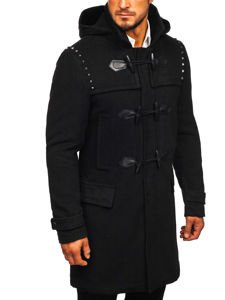 Мъжко зимно палто Монтгомъри duffle coat черно Bolf 88870