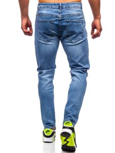 Тъмносини мъжки дънки skinny fit Bolf KX536