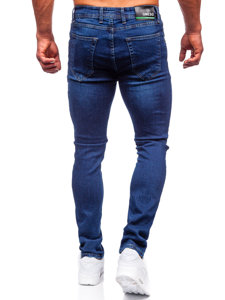 Тъмносини мъжки дънки slim fit Bolf 6147