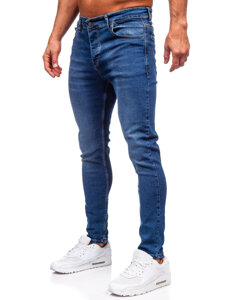 Тъмносини мъжки дънки slim fit Bolf 6262