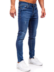 Тъмносини мъжки дънки slim fit Bolf 6264