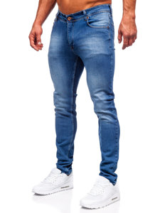 Тъмносини мъжки дънки slim fit Bolf 6528