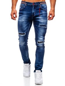 Тъмносини мъжки дънки slim fit Bolf 80033W0