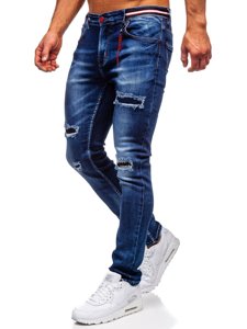 Тъмносини мъжки дънки slim fit Bolf 80033W0