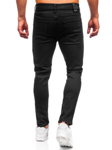 Черен мъжки дънков панталон slim fit Bolf 6382