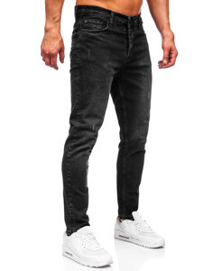 Черен мъжки дънков панталон slim fit Bolf 6494