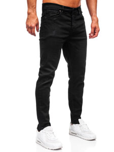 Черен мъжки дънков панталон slim fit Bolf 6675