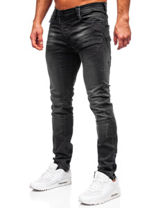 Черен мъжки дънков панталон slim fit Bolf MP0025N